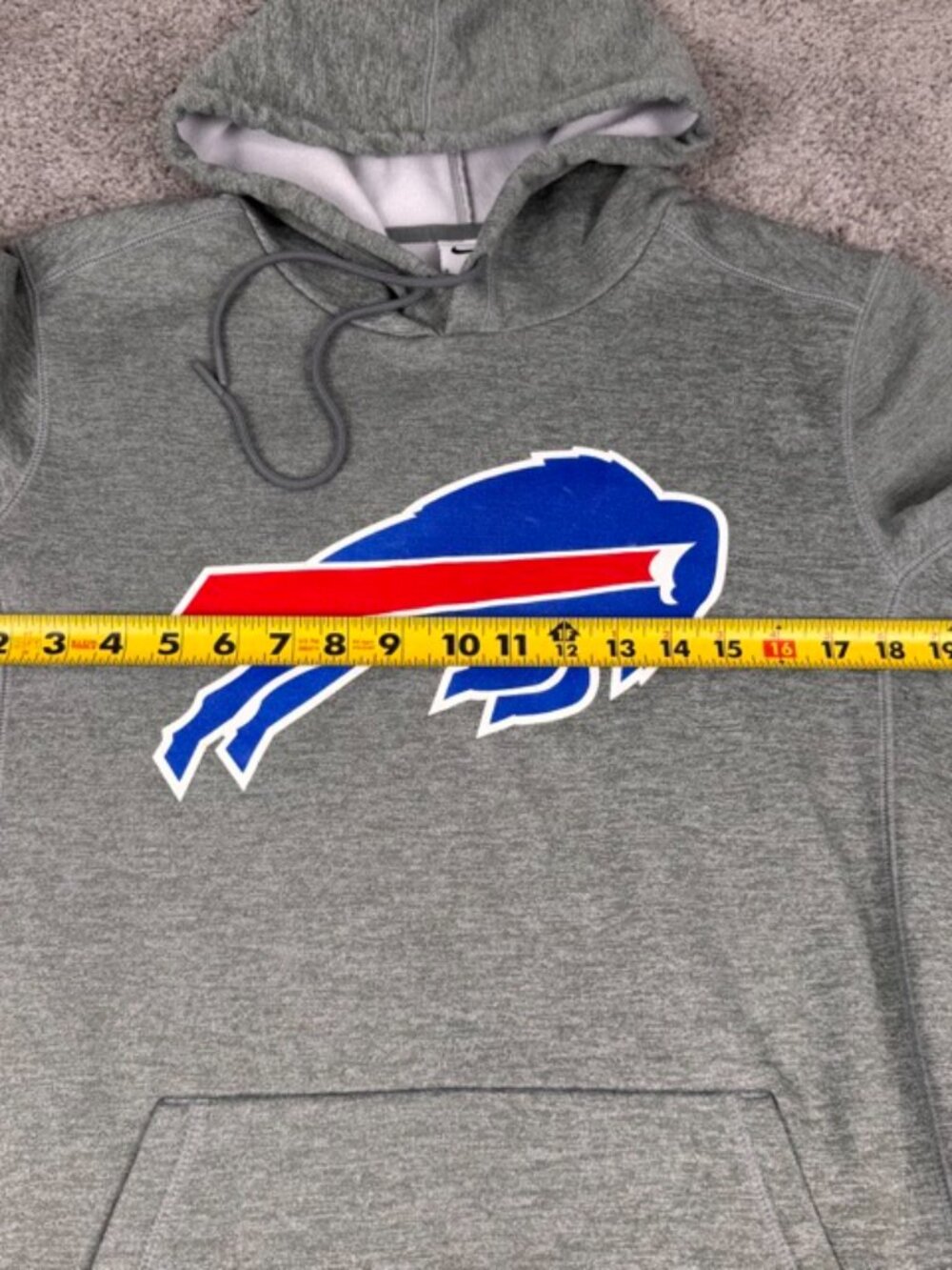 Buffalo Bills Nike Hoodie Men Small Dri-Fit Performance Sweatshirt Stretch NFL - Picture 8 of 10